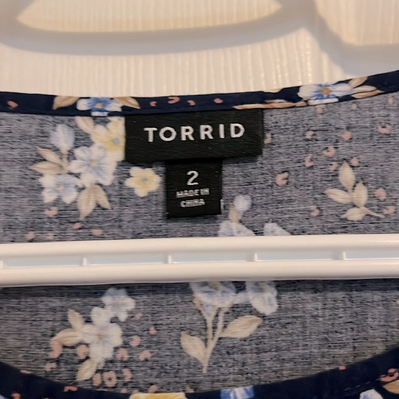 Floral Navy Mini Dress - Picture 2 of 5